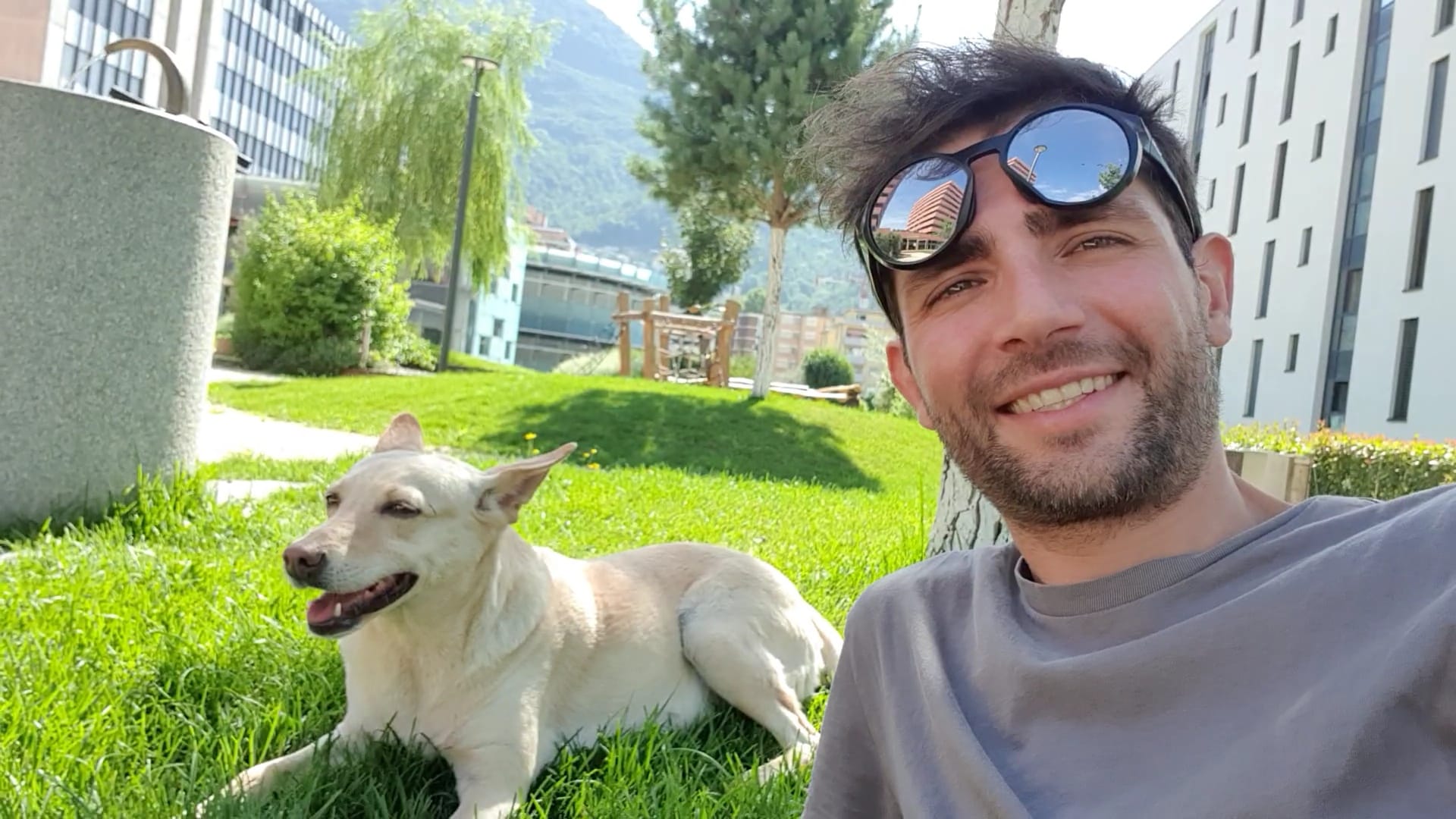 Rafael e il suo cane Virgola